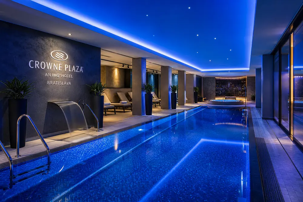 Wellness swimming pool at Crowne Plaza Bratislava